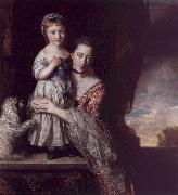 Sir Joshua Reynolds The Countess Spencer with her Daughter Georgina USA oil painting reproduction